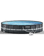 Pishine familjare rrethore Gri ULTRA XTR - 732cm x 132cm - Image 2