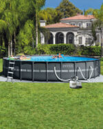 Pishine familjare rrethore Gri ULTRA XTR - 732cm x 132cm - Image 3