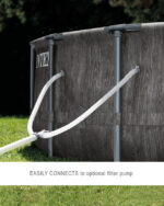 Pishine familjare rrethore Prism Greywood - 457cm x 122cm - Image 10